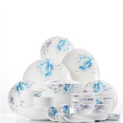 啊好爽快插进来干死我视频48头聆听花开骨瓷礼品餐具套装
